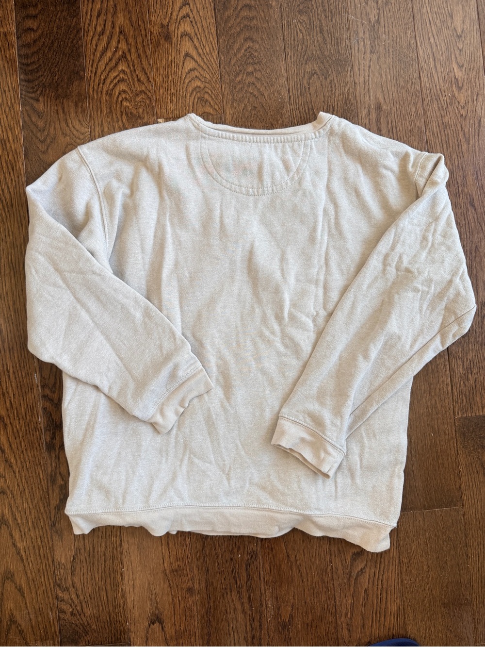 Natural Life Floral Graphic Fleece Crewneck Sweatshirt Small Beige - Picture 3 of 9